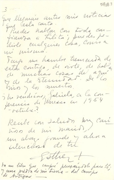 [Carta] 1954 dic. 17, [Uruguay] [a] Gabriela Mistral