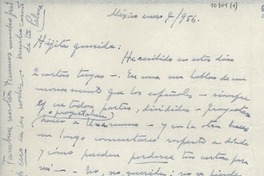 [Carta] 1956 ene. 4, México [a] Gabriela Mistral