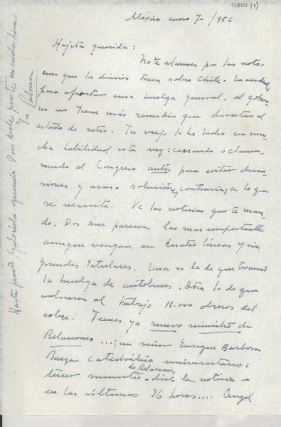 [Carta] 1956 ene. 7, México [a] Gabriela Mistral