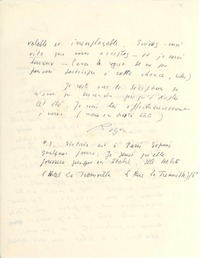 [Carta] [1952?] oct. 1, [Paris] [a] Gabriela [Mistral]