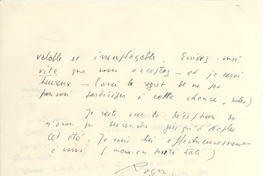 [Carta] [1952?] oct. 1, [Paris] [a] Gabriela [Mistral]