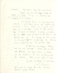[Carta] 1952 dic. 5, Paris [a] Gabriela [Mistral]