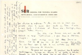 [Carta] 1943 dic. 28, [Mar del Plata] [a] Gabriela Mistral