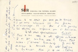 [Carta] 1944 mar. 30, [Buenos Aires] [a] Gabriela Mistral