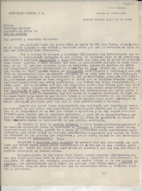 [Carta] 1940 mayo 11, Buenos Aires, [Argentina] [a] Gabriela Mistral, Legación de Chile, Rio de Janeiro, Brasil