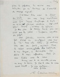 [Carta] [1951?] ago. 23, Paris, [Francia] [a] Gabriela [Mistral]