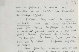 [Carta] [1951?] ago. 23, Paris, [Francia] [a] Gabriela [Mistral]
