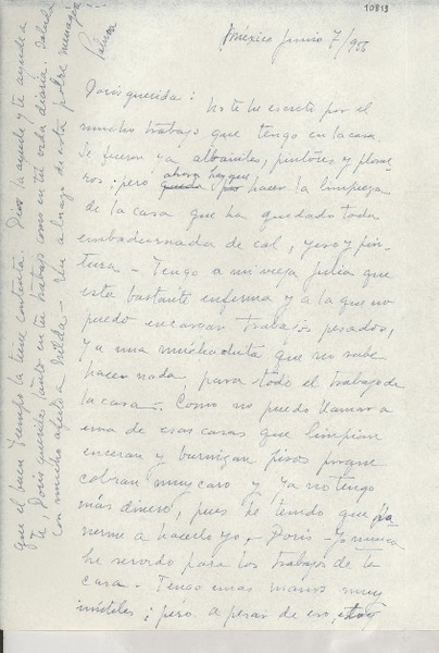 [Carta] 1956 jun. 7, México [a] Doris Dana