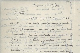 [Carta] 1956 oct. 11, México [a] Gabriela Mistral