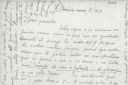 [Carta] 1957 ene. 8, México [a] Gabriela Mistral