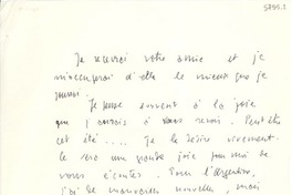 [Carta] 1951 mayo 4, [Francia] [a] Gabriela Mistral