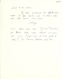 [Carta] 1951 ago. 28, Paris [a] Gabriela Mistral