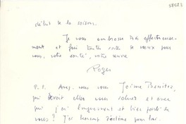 [Carta] 1951 ago. 28, Paris [a] Gabriela Mistral