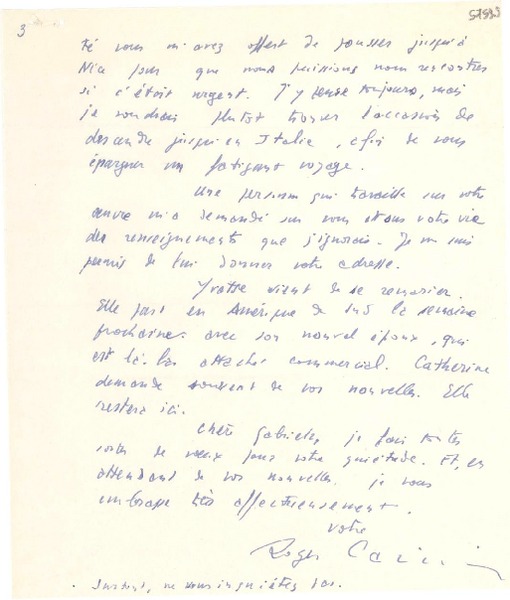 [Carta] 1952 abr. 19, Paris [a] Gabriela Mistral