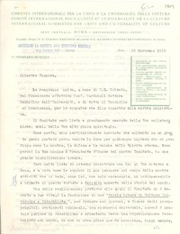 [Carta] 1952 febbr. 22, Roma, [Italia] [a] [Gabriela Mistral]