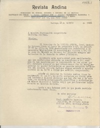 [Carta] 1952 ago. 12, Santiago, [Chile] [a] Gabriela Mistral, Nápoles