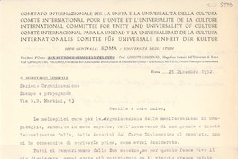 [Carta] 1952 dic. 21, Roma, [Italia] [a] [Gabriela Mistral]