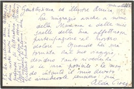 [Tarjeta] 1952, Nápoles [a] Gabriela Mistral