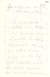 [Carta] [1952] ago. 1, [Italia] [a] Gabriela Mistral
