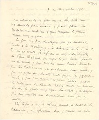 [Carta] 1932 dic. 7, París [a] [Gabriela Mistral]