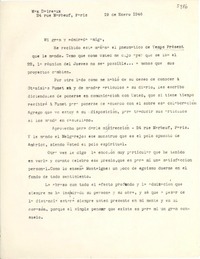 [Carta] 1946 ene. 19, París [a] [Gabriela Mistral]