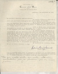 [Carta] 1946 nov. 6, Santiago, [Chile] [a] Gabriela Mistral