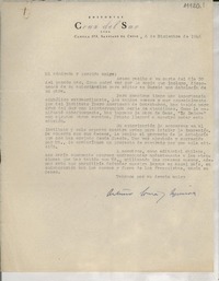 [Carta] 1946 dic. 6, Santiago, [Chile] [a] [Gabriela Mistral]