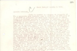 [Carta] 1949 jul. 16, Nueva York [a] Gabriela Mistral