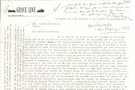[Carta] 1949 jul. 1, Antofagasta, [Chile] [a] Gabriela Mistral, México