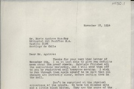 [Carta] 1954 Nov. 18, [EE.UU.] [a] Mario Aguirre Mac-Kay, Editorial del Pacífico S.A., Santiago, Chile