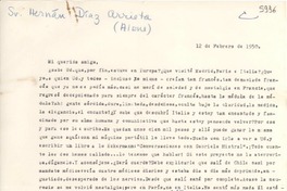 [Carta] 1950 feb. 12, [Santiago] [a] Gabriela Mistral