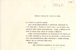 [Carta] 1952 abr. 2, Buenos Aires, [Argentina] [a] [Gabriela Mistral]