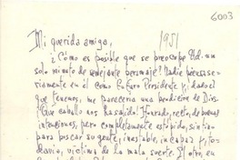 [Carta] 1951, [Santiago] [a] Gabriela Mistral