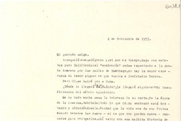 [Carta] 1953 nov. 4, [Santiago, Chile] [a] [Gabriela Mistral]