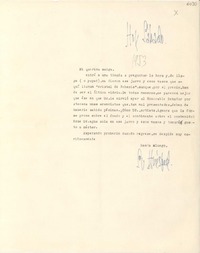 [Carta] [1952, Italia] [a] Gabriela Mistral