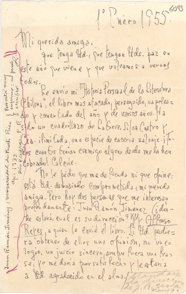 [Carta] 1955 ene. 1, [Santiago] [a] Gabriela Mistral