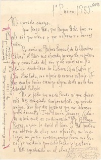 [Carta] 1955 ene. 1, [Santiago] [a] Gabriela Mistral
