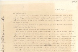 [Carta] 1955 mayo 8, [Santiago] [a] Gabriela Mistral