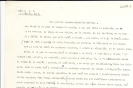 [Carta] 1955 mar. 8, México D.F. [a] Gabriela Mistral