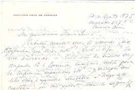 [Carta], 1975 ago. 17 Buenos Aires, Argentina <a> María Luisa Bombal