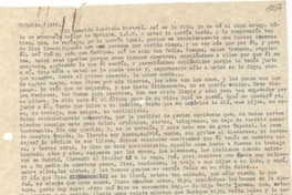 [Carta] 1944 oct. [a] Gabriela Mistral
