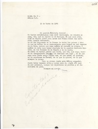 [Carta] 1946 mar. 19, México D. F. [a] Gabriela Mistral