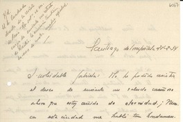 [Carta] 1934 feb. 28, Santiago de Compostela, [España] [a] Gabriela Mistral