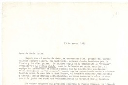 [Carta], 1979 ene. 15 California <a> María Luisa Bombal