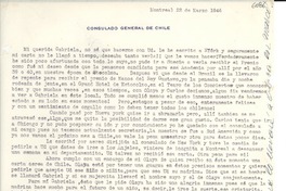 [Carta] 1946 mar. 22, Montreal [a] Gabriela Mistral
