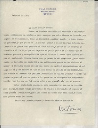 [Carta] 1951 feb. 17, [Argentina] [a] Lucila Godoy
