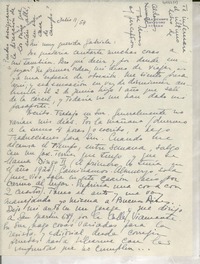 [Carta] 1954 jul. 11, [San Isidro], [Argentina] [a] Gabriela [Mistral]