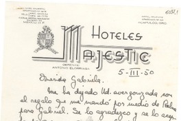 [Carta] 1950 mar. 5, [México D.F] [Chile] [a] Gabriela Mistral