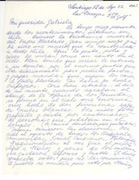 [Carta] 1952 sept. 12, Santiago [a] Gabriela Mistral