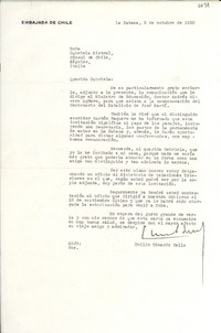 [Carta] 1952 oct. 9, La Habana, [Cuba] [a] Gabriela Mistral, Nápoles, Italia
